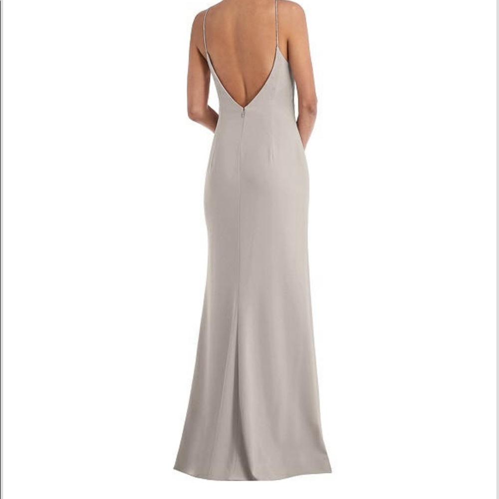 Taupe Dessy Bridesmaid Dress